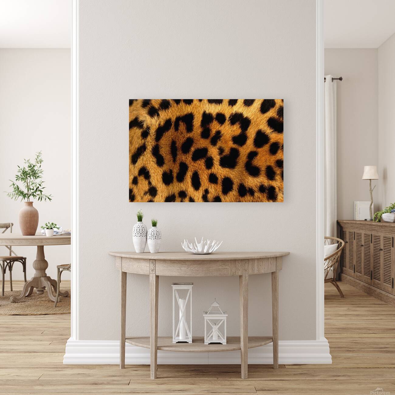 Leopard Skin Pattern Background Reproduction