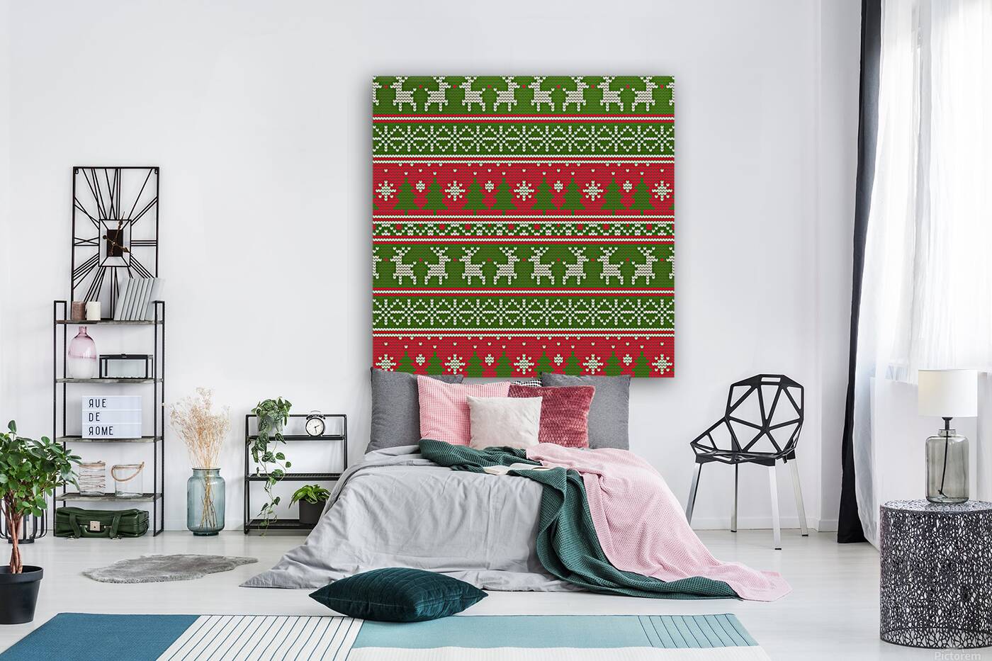 christmas knitting pattern Reproduction