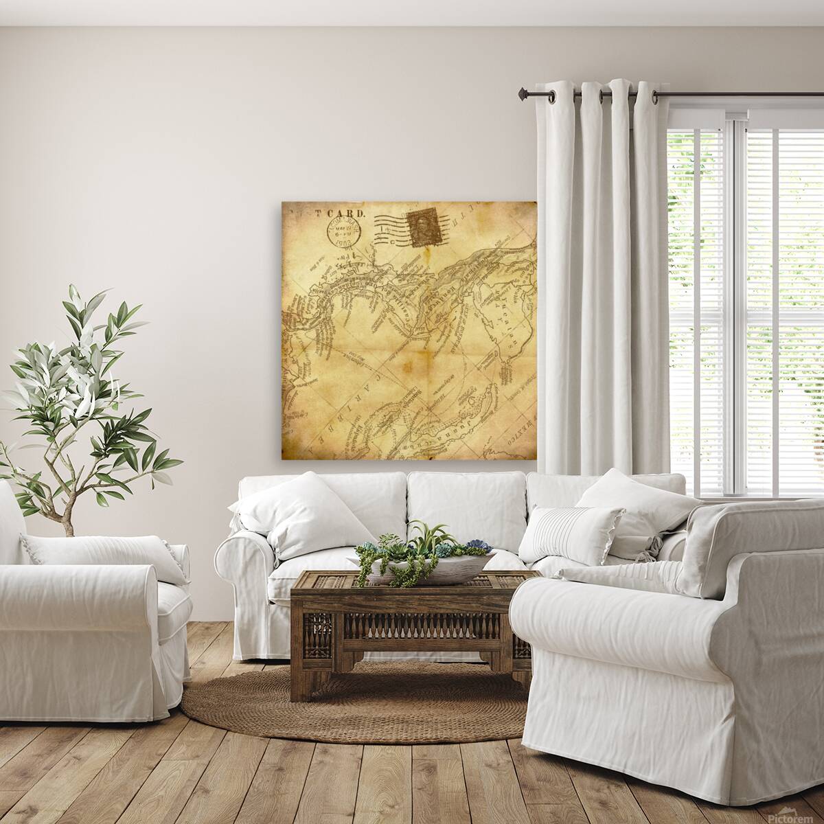 vintage map background paper Reproduction