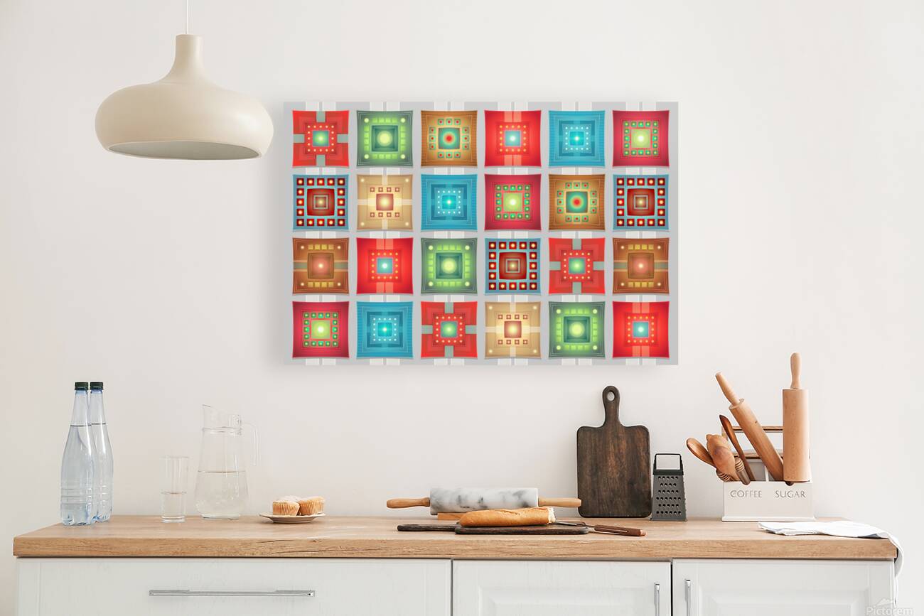 tiles pattern background colorful Reproduction