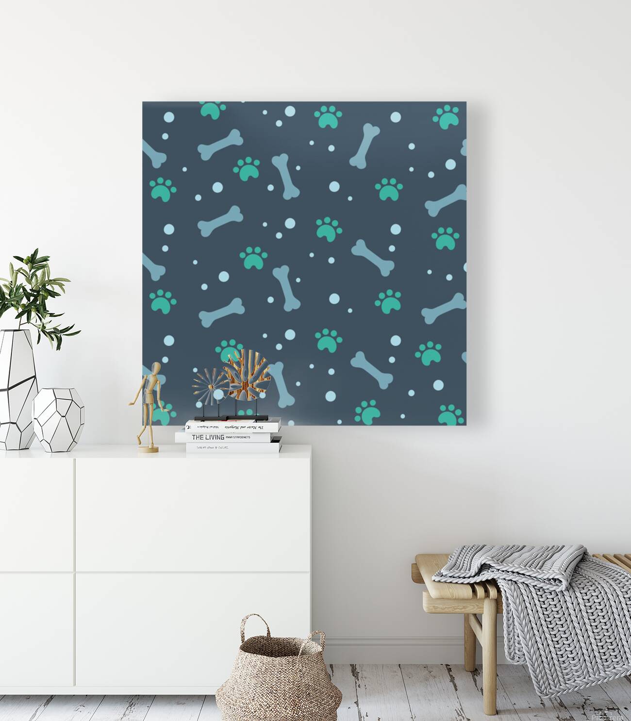 bons foot prints pattern background Reproduction