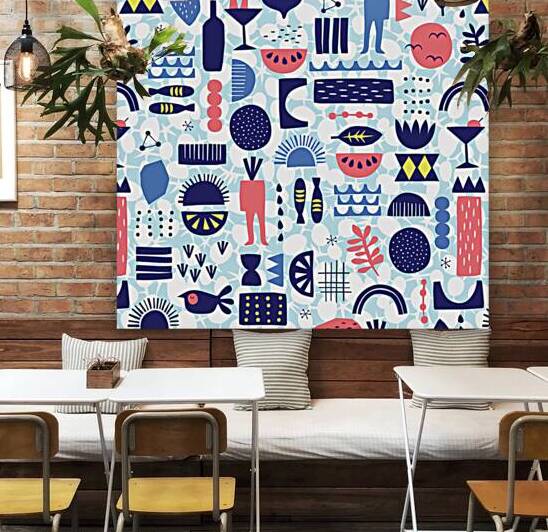 Vector illustrated pattern design Reproduction