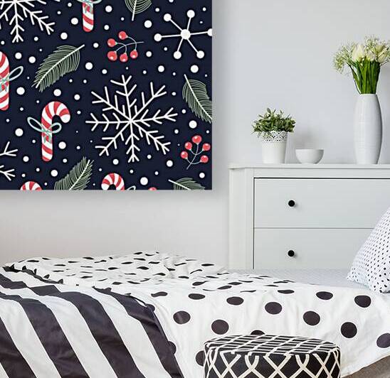 holiday seamless pattern with christmas candies s by Etnousta