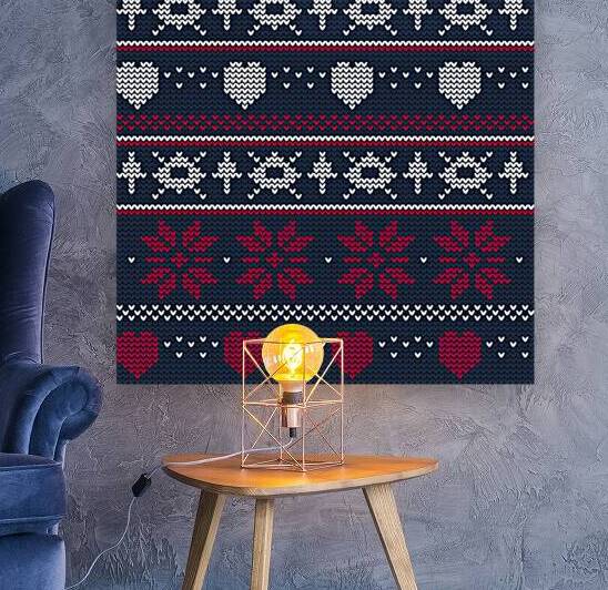 beautiful knitted christmas pattern by Etnousta