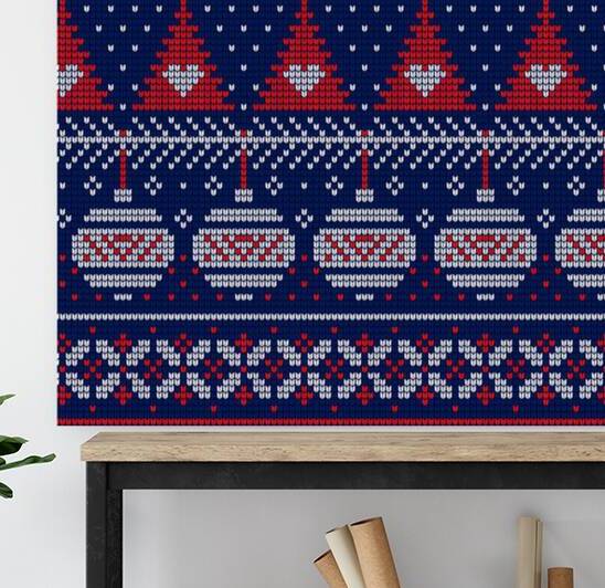 beautiful knitted christmas pattern by Etnousta