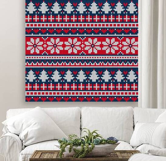 beautiful knitted christmas pattern by Etnousta