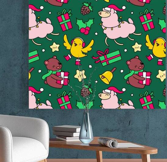 funny decoration christmas pattern background Reproduction
