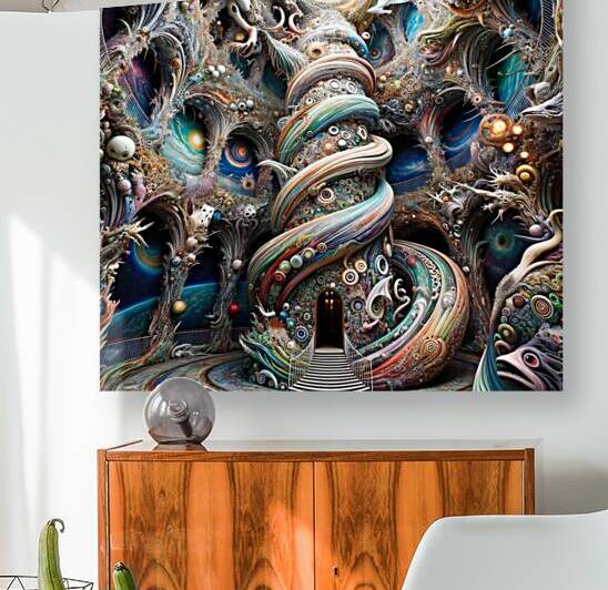 fantasy psychedelic building spiral by Etnousta