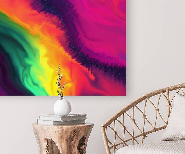 rainbow colorful abstract galaxy by Etnousta