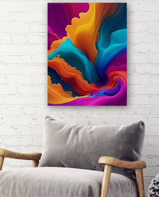 colorful fluid art abstract modern by Etnousta