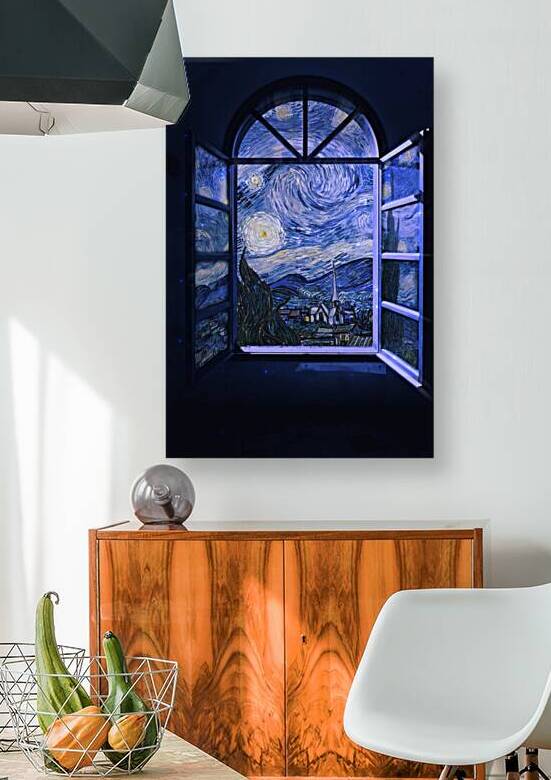 The starry night van gogh room window by Etnousta