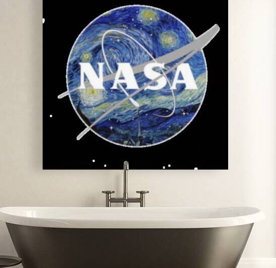 nasa vincent van gogh starry night art painting.p by Etnousta