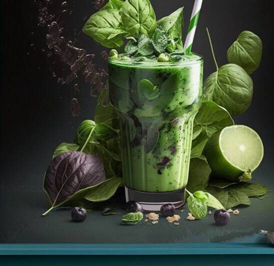 Ai Generated Drink Spinach Smooth Apple Ginger.jp by Etnousta