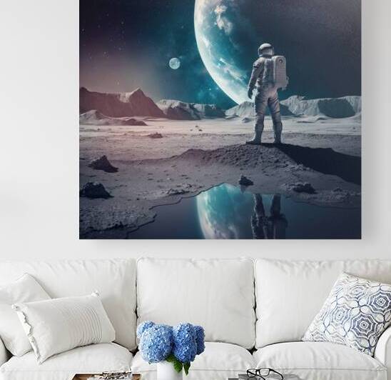 Ai Generated Space Astronaut Universe Moon Earth. by Etnousta