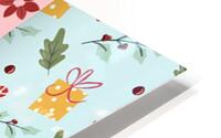 flat christmas pattern collection HD Metal print