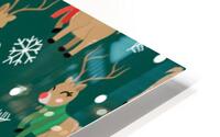 cute christmas pattern doodl HD Metal print