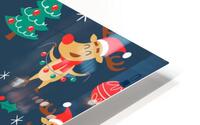 funny christmas pattern HD Metal print