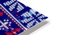 knitted christmas pattern HD Metal print