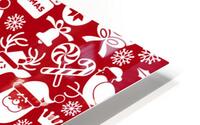 christmas seamless pattern icons HD Metal print