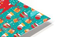 funny christmas pattern HD Metal print
