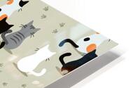cute cat seamless pattern HD Metal print