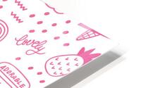 cute girly seamless pattern HD Metal print