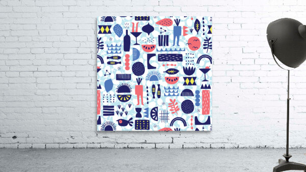 Vector illustrated pattern design Wall Preview