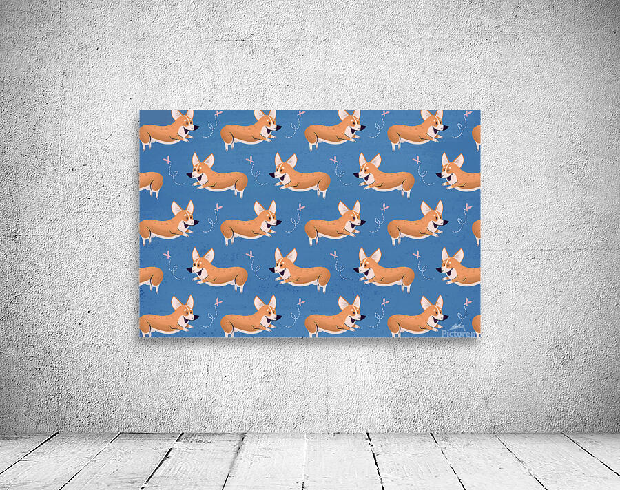 Corgi Patterns Wall Preview