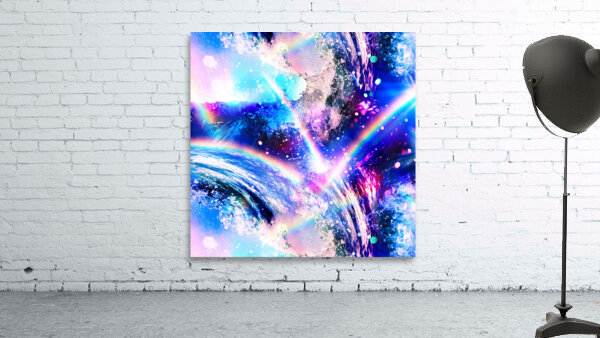 Crystal Wave pattern design Wall Preview