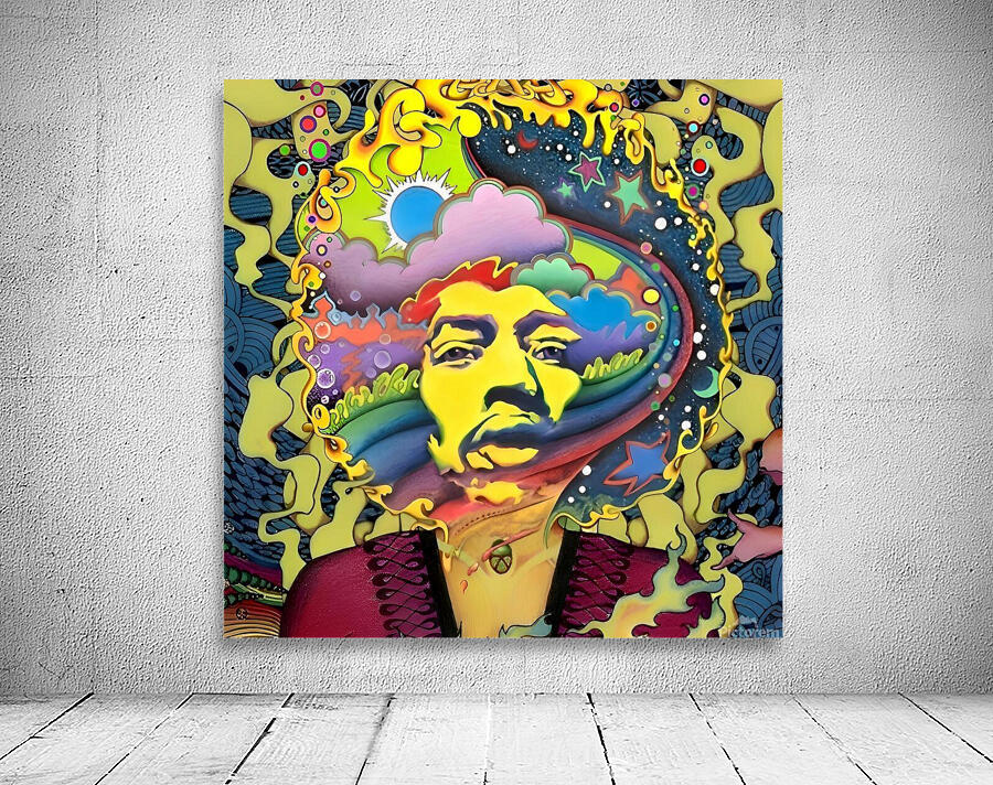 psychedelic rock jimi hendrix Wall Preview