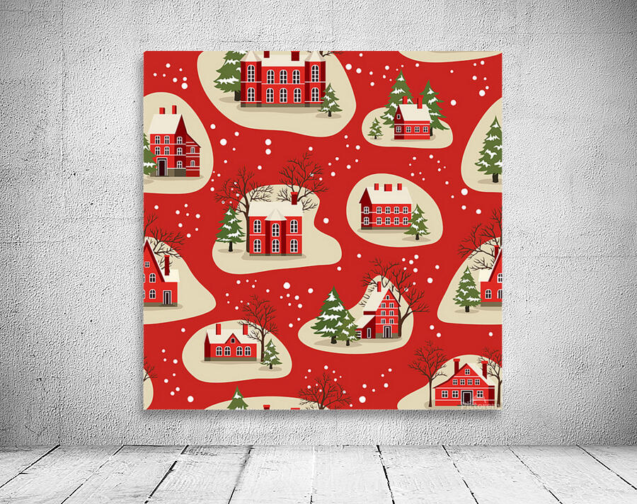 christmas new year seamless pattern Wall Preview