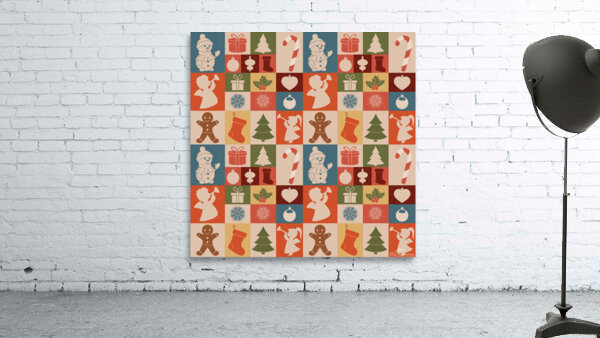 Cute christmas seamless pattern vector Wall Preview