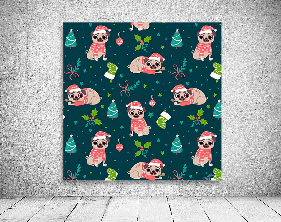pattern christmas funny Wall Preview