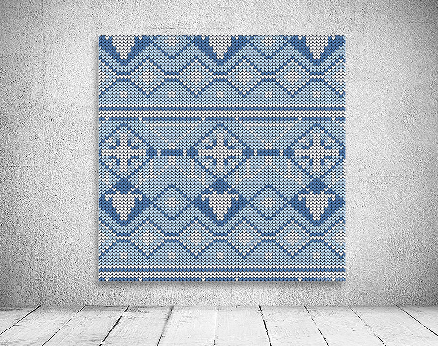 beautiful knitted christmas pattern Wall Preview