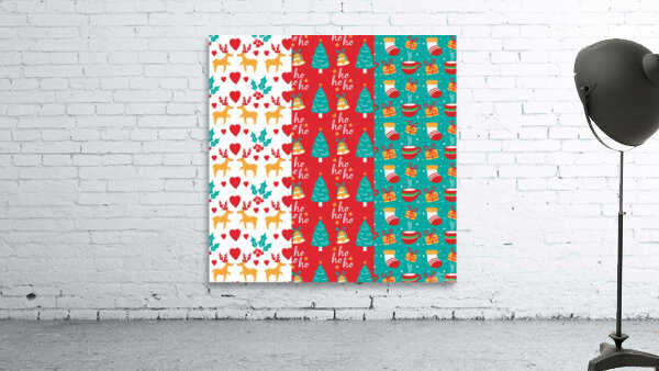 funny christmas pattern Wall Preview