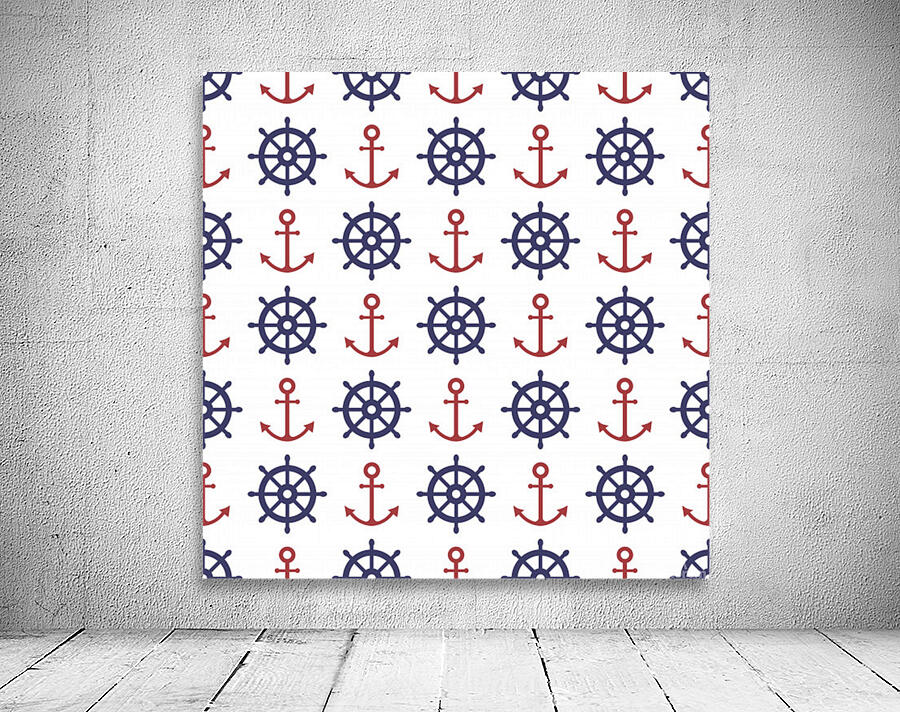 nautical seamless pattern Wall Preview