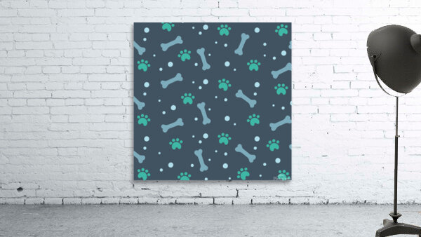 bons foot prints pattern background Wall Preview