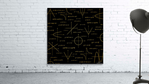 abstract math pattern Wall Preview