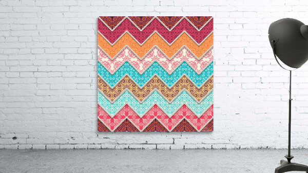 ethnic floral pattern Wall Preview