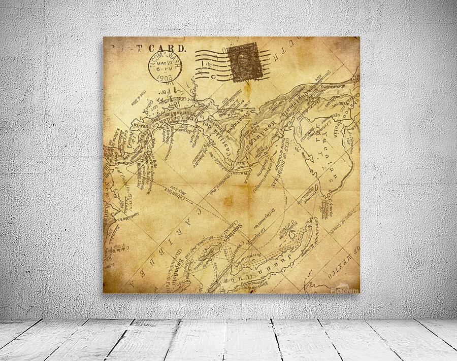 Vintage world map Wall Preview