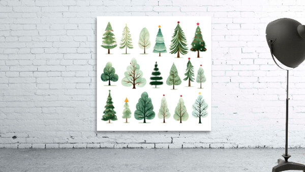 christmas trees Wall Preview