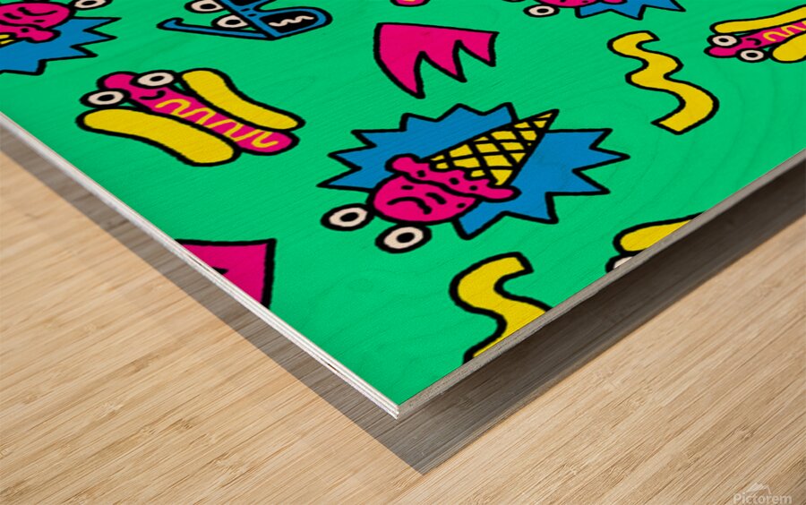 Pattern AdweekSummer Wood print