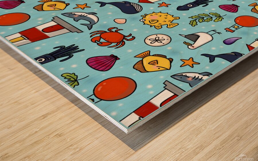 Surface Pattern Design Wood print