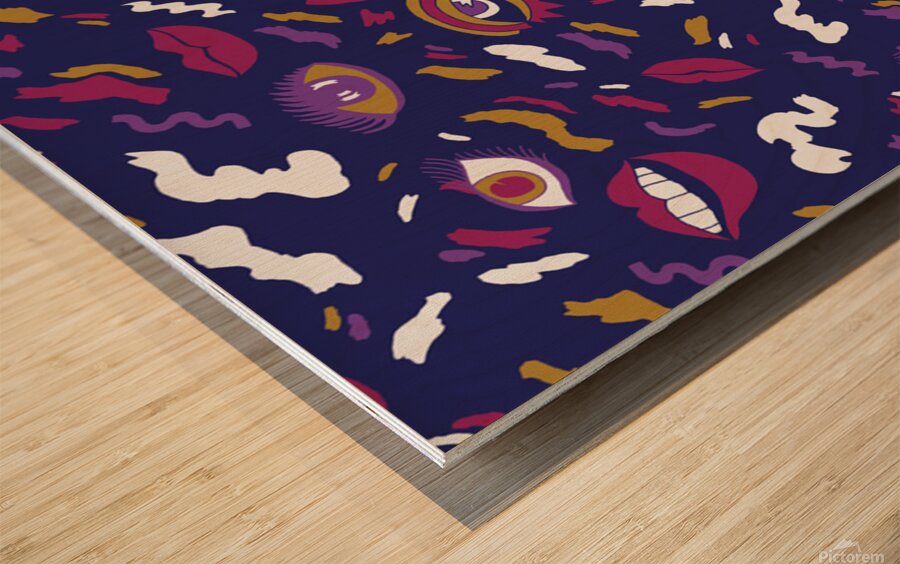 Pattern Burton Galmour Wood print
