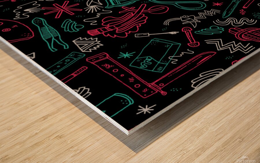 Abstract Pattern Wood print
