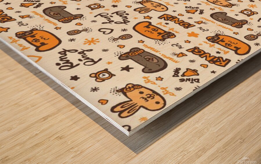 Animal Patterns safari Wood print