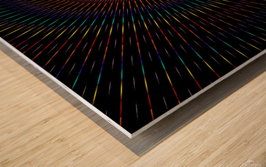 artskop kaleidoscope pattern Wood print