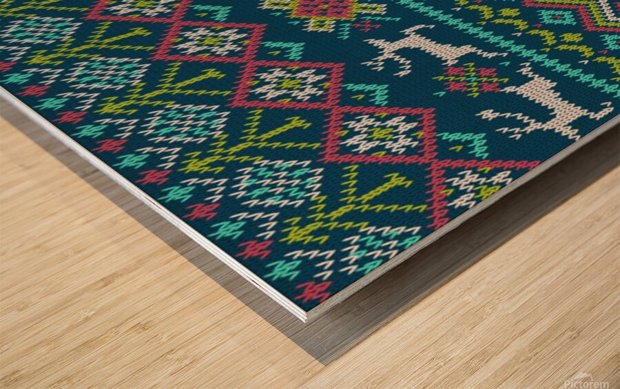 background with fabric texture winter Wood print