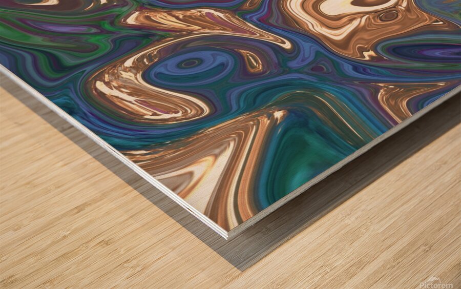 pattern psychedelic hippie abstract Wood print