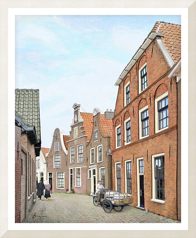 Dutch Street Picture Frame print